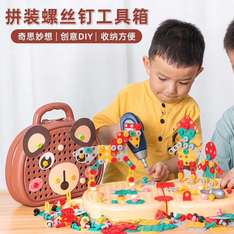 Children'S Toolbox Screw Screw Simulation Assembly Baby Handmade Diy Repair Disassembly Educational Toys - Image 2